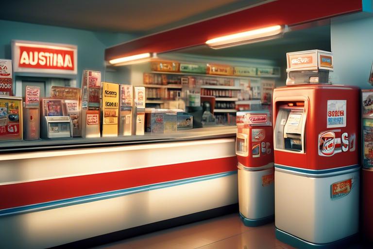 Image showing a sales point selling sticker vignettes, like a gas station counter